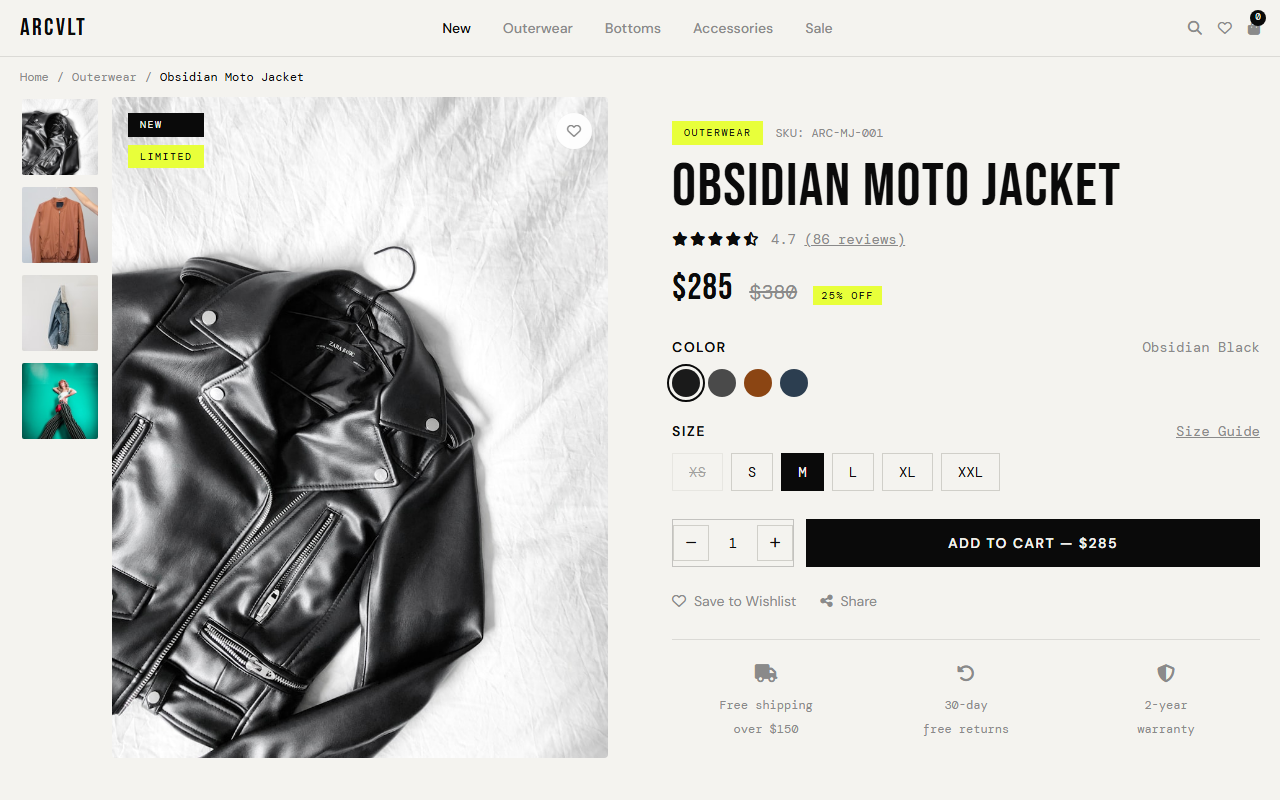 E-Commerce Product Page Template