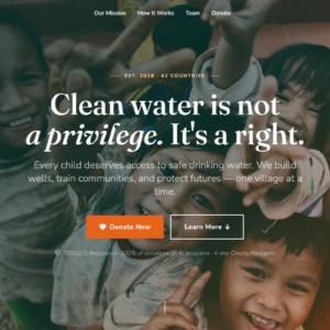 Nonprofit Landing Page HTML Template
