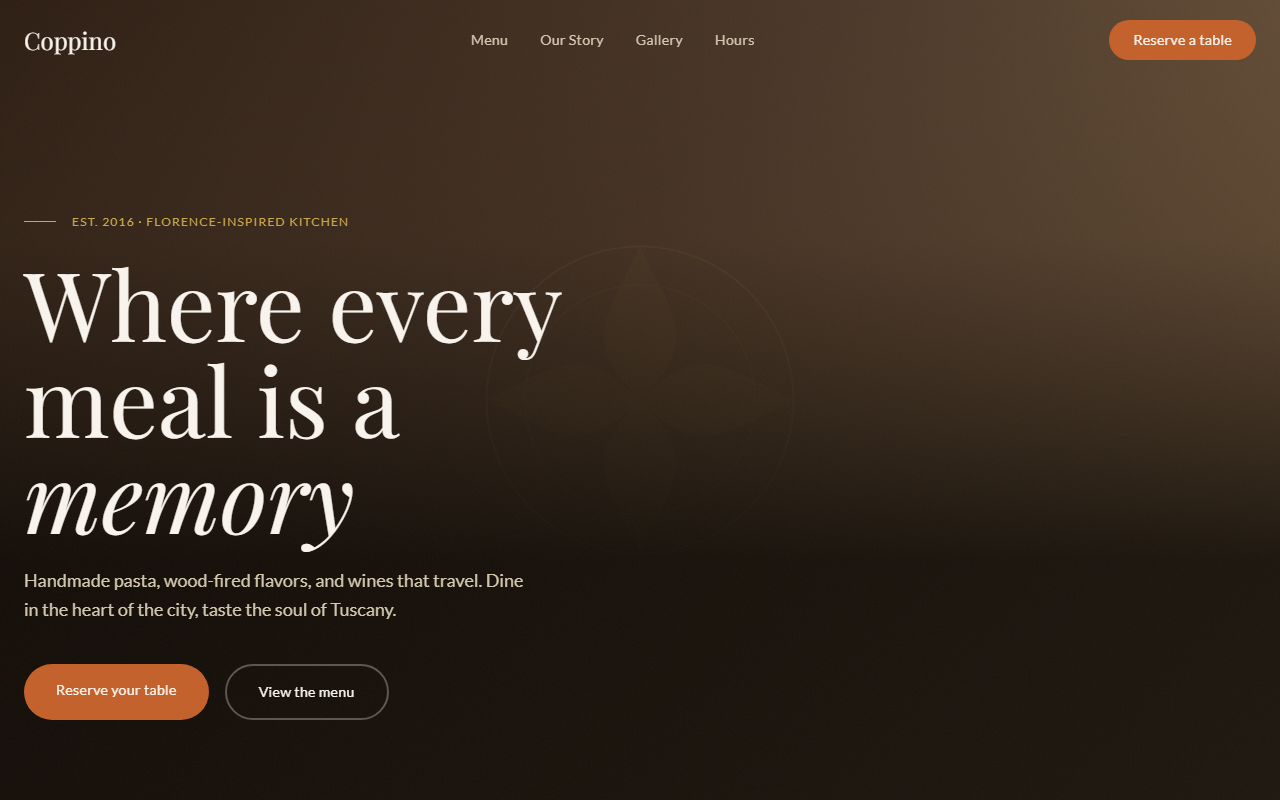 Restaurant Website Template