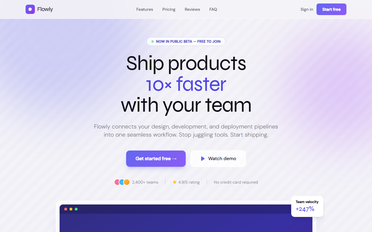 SaaS Landing Page Template
